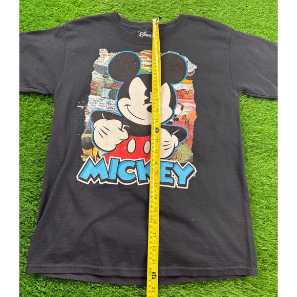 Disney Mickey Mouse T-Shirt Youth XL 14/16 Black Graphic Tee Cartoon Vintage - Picture 5 of 8